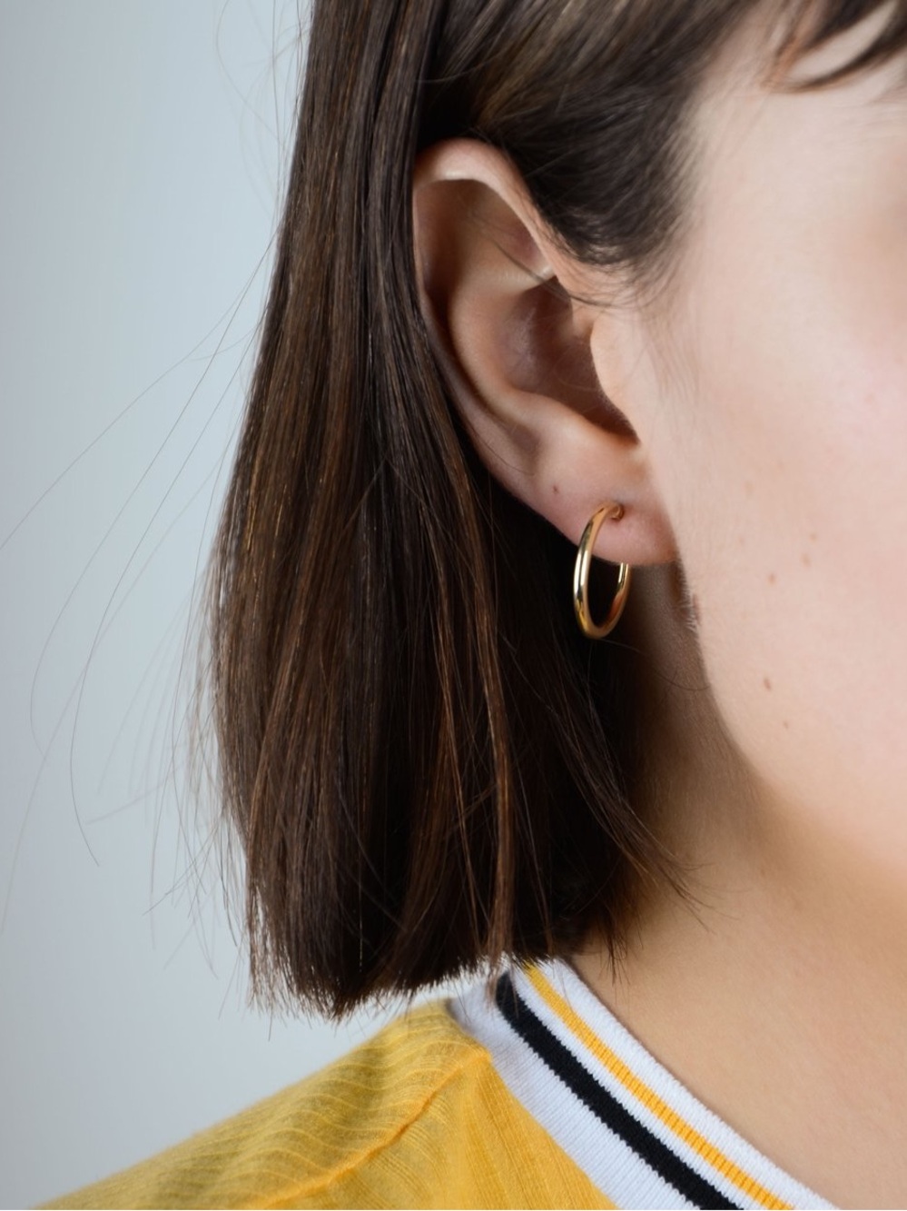 NWOT Classic Goldtone  Hoop Earrings